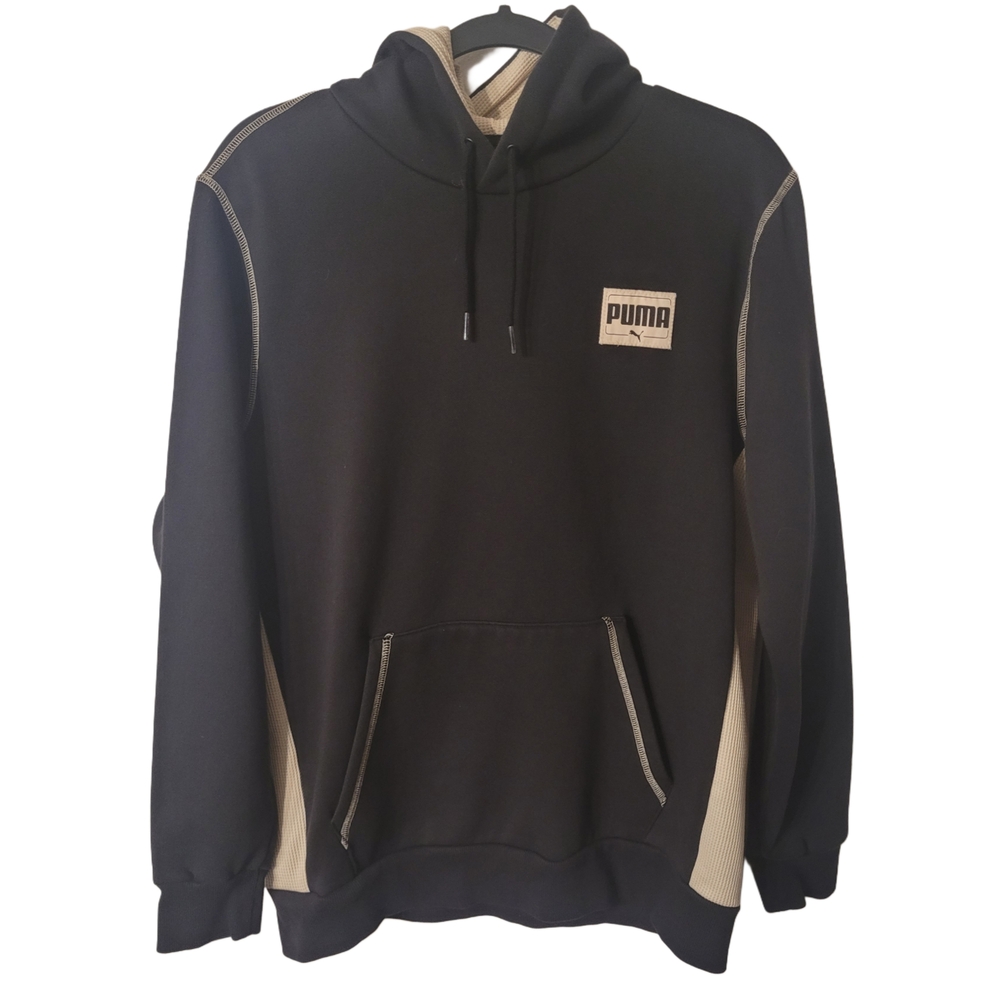 Puma Black Hoodie Sweatshirt Size Large